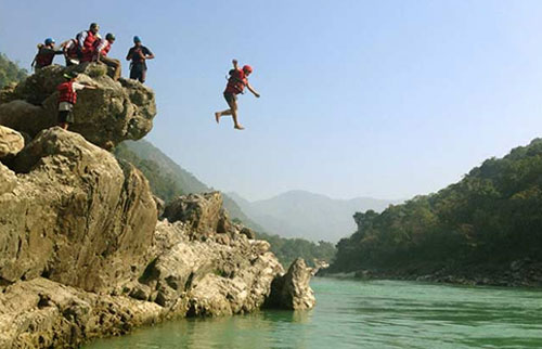 Cliff Jumping In Rishikesh